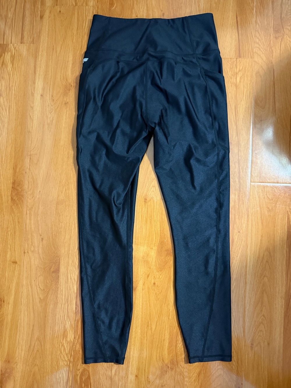 Fabletics Shine High-Waist Black Active Leggings - M